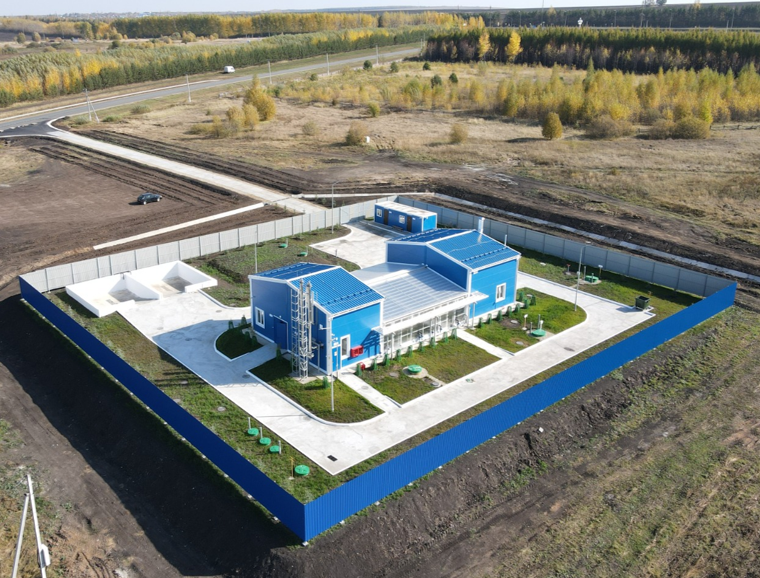 Очистные сооружения с. Б. Кайбицы, вид 1